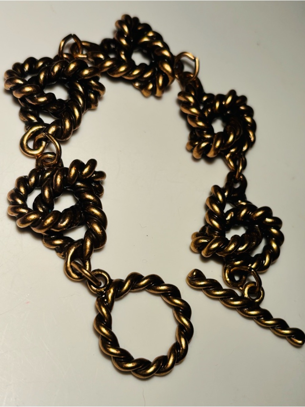 Gold-Tone Twisted Link Bracelet - Women Jewelry